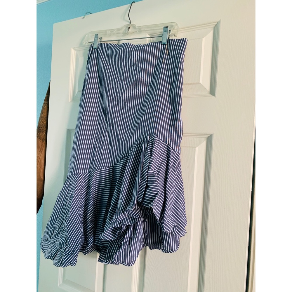 Catherine- BRAND NEW Striped flowy skirt w/ruffles - Picture 2 of 6